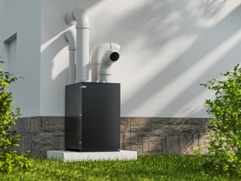 Sistem ventilatie HVAC cu recuperare de caldura 350 m³/h cu pompa de caldura si DC Inverter, ventilatie, incalzire si racire [7]