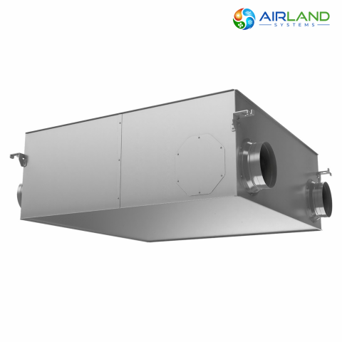 Sistem ventilatie cu recuperare de caldura AirLand Central 350 m³/h, montaj in tavan, WiFi, senzor CO₂ si umiditate [3]