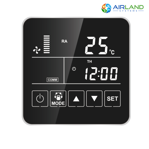 Sistem ventilatie cu recuperare de caldura AirLand Central 350 m³/h, montaj in tavan, WiFi, senzor CO₂ si umiditate [7]