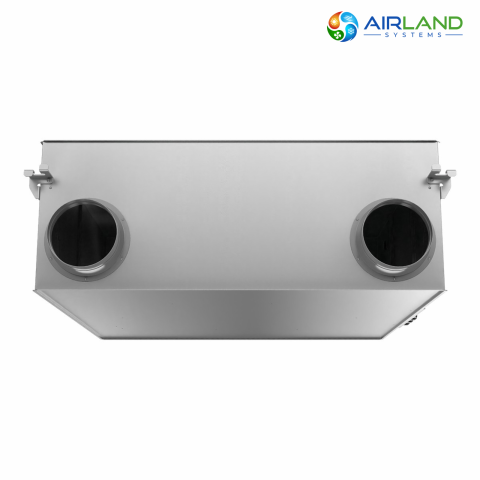 Sistem ventilatie cu recuperare de caldura AirLand Central 350 m³/h, montaj in tavan, WiFi, senzor CO₂ si umiditate [5]