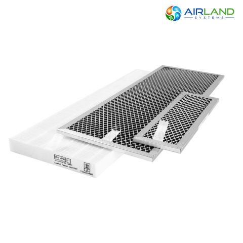 Sistem ventilatie cu recuperare de caldura AirLand Central 350 m³/h, montaj vertical, WiFi, senzor CO₂ si umiditate [5]
