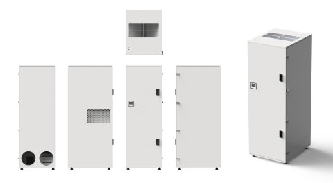 Sistem ventilatie cu recuperare de caldura AirLand Class 750 m³/h pentru sali de clasa, WiFi, senzor CO₂ si umiditate [5]