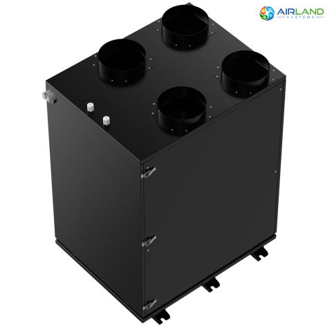 Sistem ventilatie HVAC cu recuperare de caldura 5 in 1 AirLand Premium 350 m³/h cu pompa de caldura si DC Inverter, ventilatie, incalzire si racire [7]