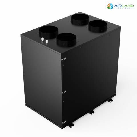 Sistem ventilatie HVAC cu recuperare de caldura 5 in 1 AirLand Premium 950 m³/h cu pompa de caldura si DC Inverter, ventilatie, incalzire si racire [5]
