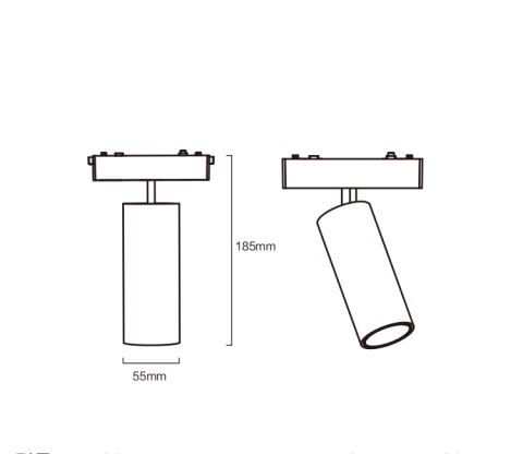 Spot LED magnetic, 18W, 3000K, pentru sina magnetica Slim 6mm, Alb [3]