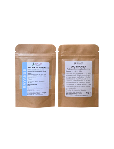 DROJDII / ENZIME / ACTIVATORI - Galoferm pachet pornire fermentare 200L vin