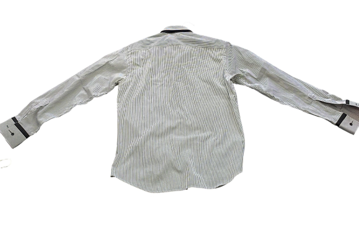 Cămașă Slim Fit cu micro-dungi și detalii contrastante [2]