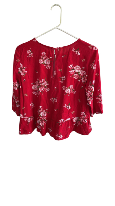 Bluză lejeră cu un imprimeu floral vibrant [2]