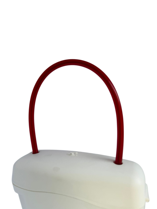 Geantă Palm Angels Padlock – White & Red [2]