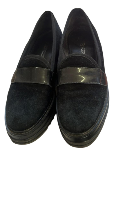 Mocasini platformă din piele întoarsă [1]