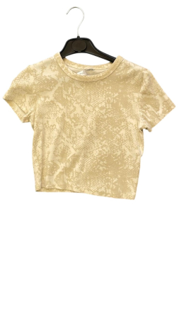 Copii - Tricou crop cu imprimeu "Snakeskin"