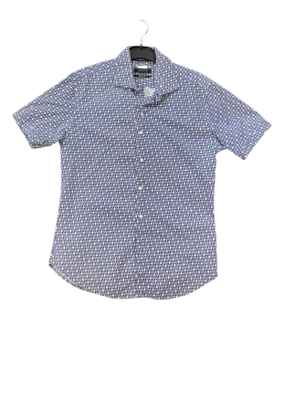 Barbați - Cămașă Slim Fit cu imprimeu geometric
