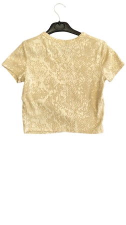 Tricou crop cu imprimeu "Snakeskin" [1]
