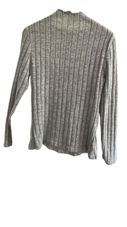 Bluză gri din tricot reiat fin [1]
