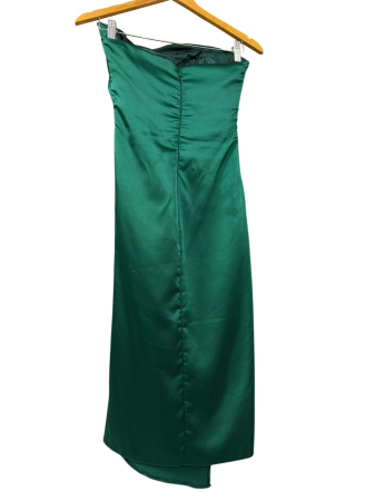 Rochie de seară din satin verde închis [1]