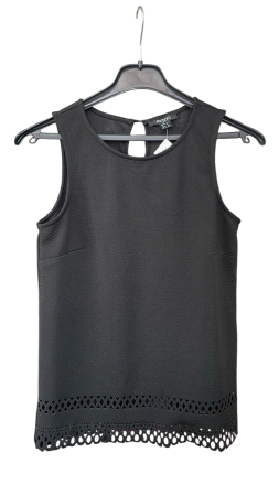 Bluze - Top negru elegant cu detalii decupate