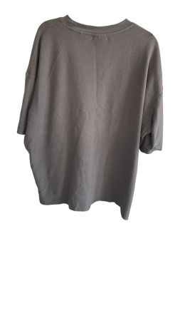 Tricou gri antracit cu textură diagonală [1]