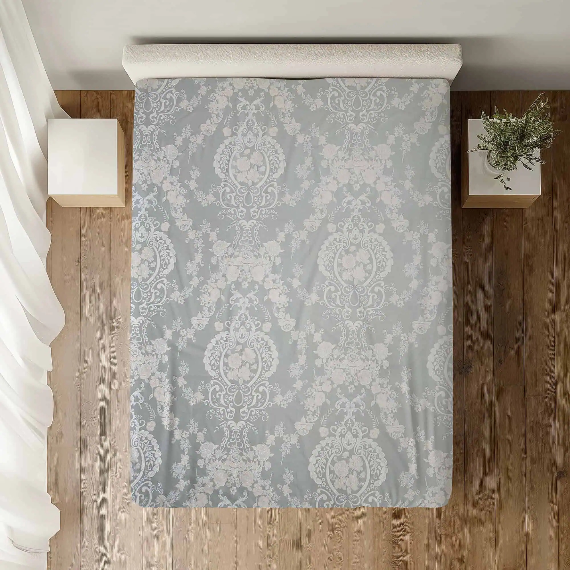 Cearceaf Pat Simplu Dimensiuni:140x240, 100% bumbac ranforce,model MO5114.1 [1]