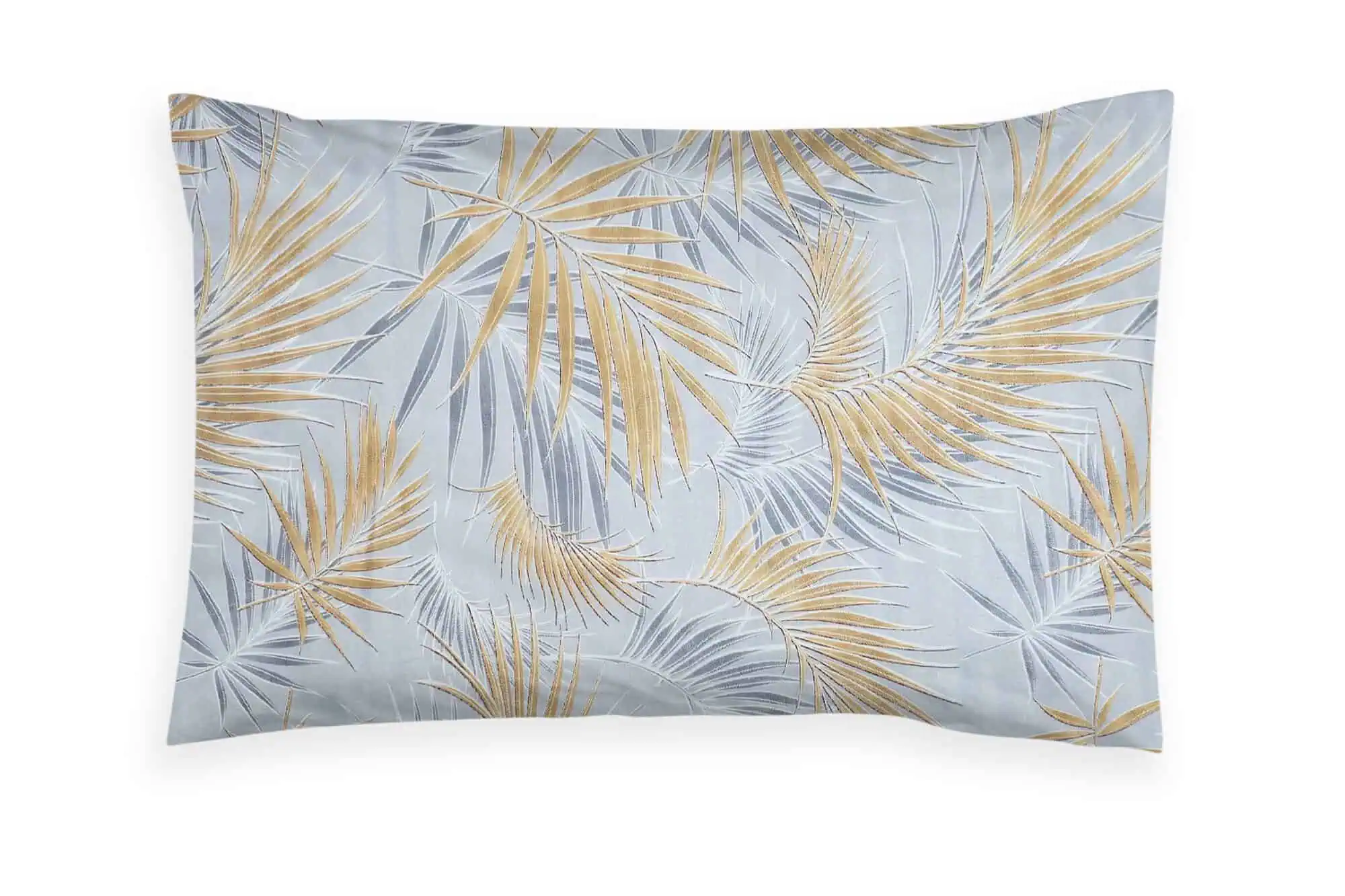 Lenjerie-Pat-Bumbac-Standard-Tropical-Palmier-Bleu-Auriu-Configurabil [2]