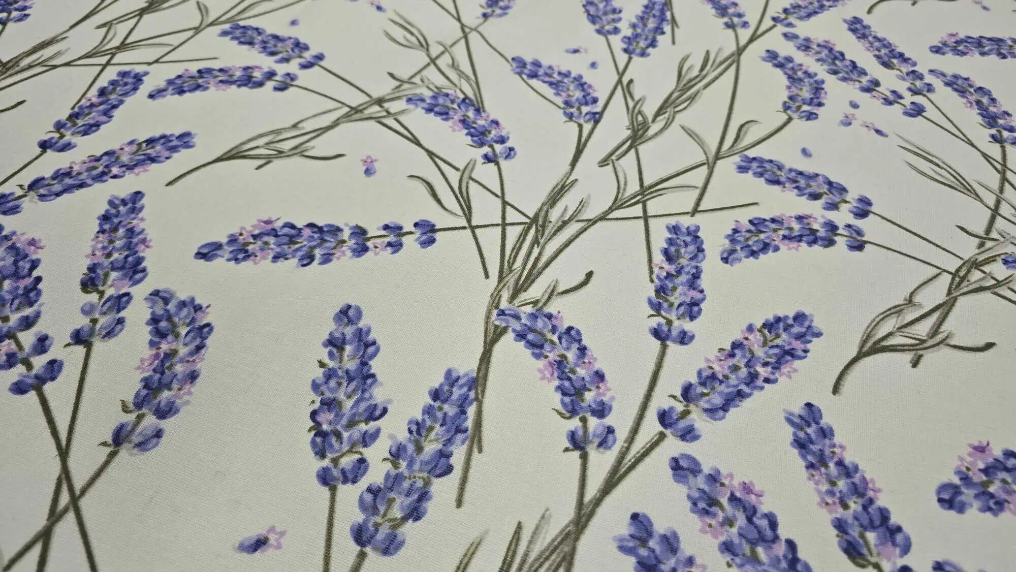 Lenjerie pat bumbac model Lavanda Provence alb violet vedere ansamblu [2]