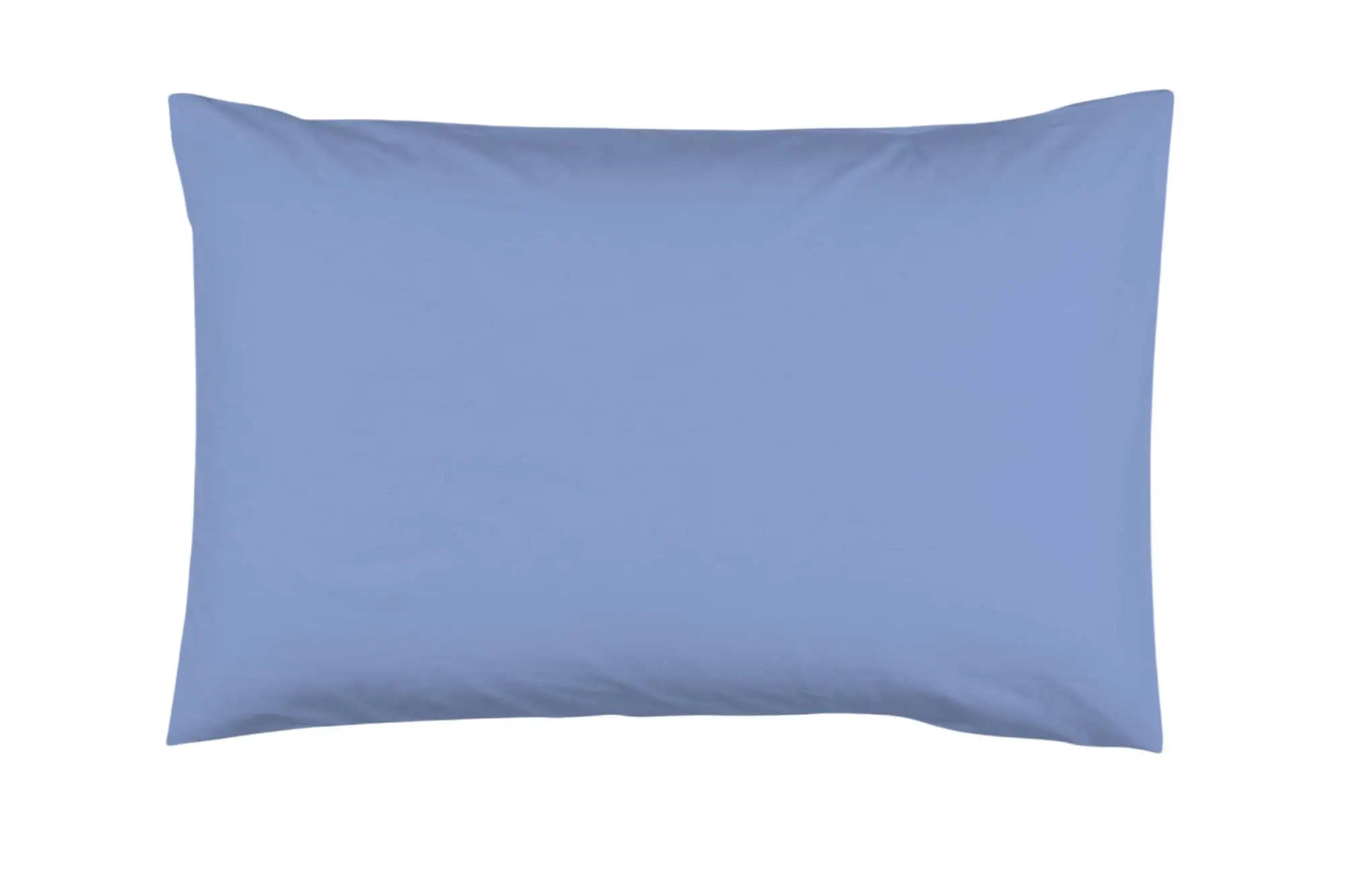 Set lenjerie bumbac ranforce model albastru uni [6]