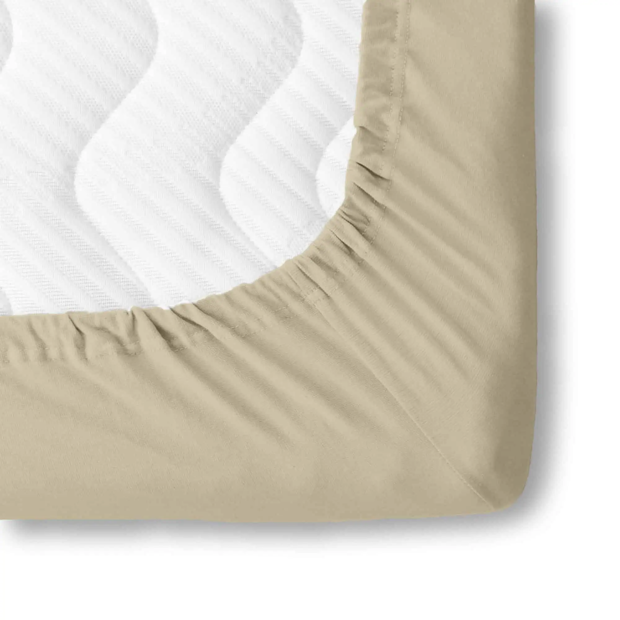 Set lenjerie pat 100% bumbac ranforce , model Bej Uni [4]