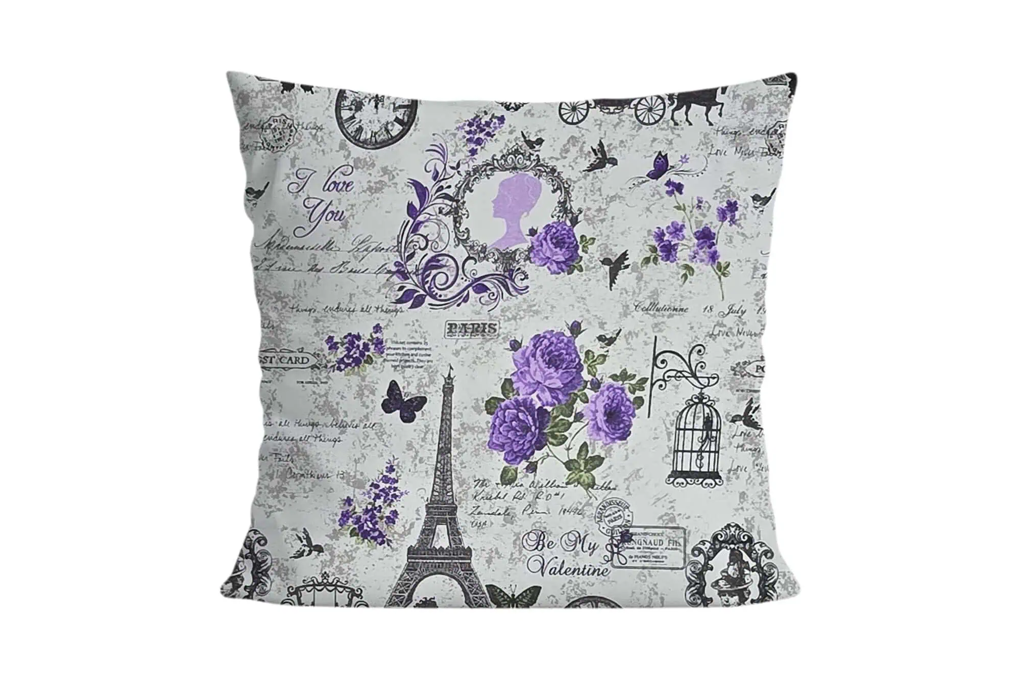 Set lenjerie bumbac standard model mov Paris configurabil [5]