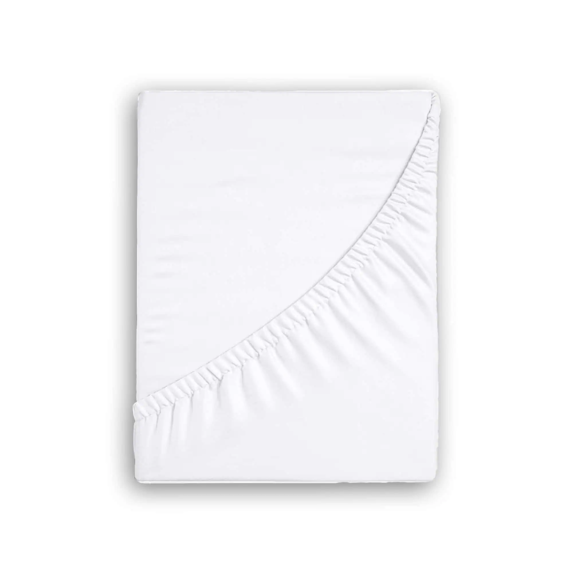 Cearceaf Elastic Alb Bumbac + Față Pernă Set [1]