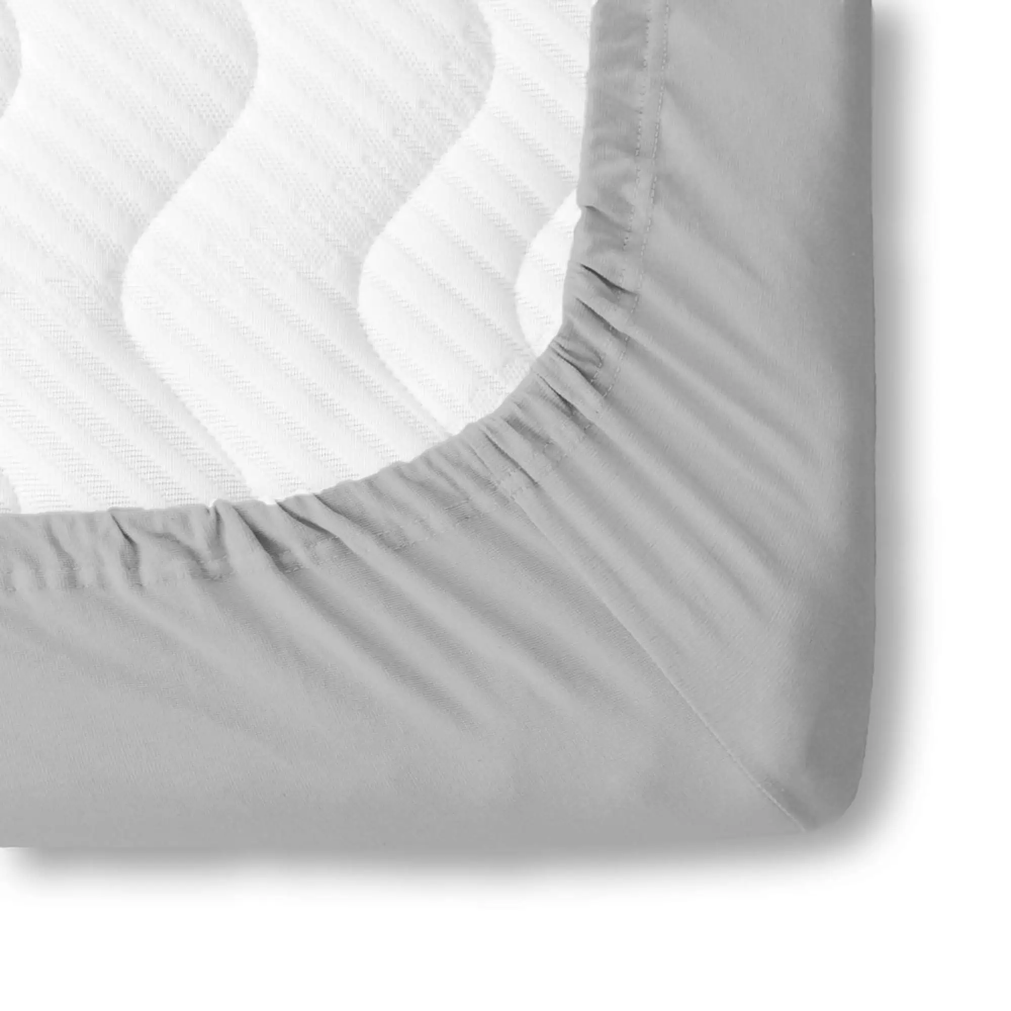 Set lenjerie bumbac ranforce model gri uni [3]