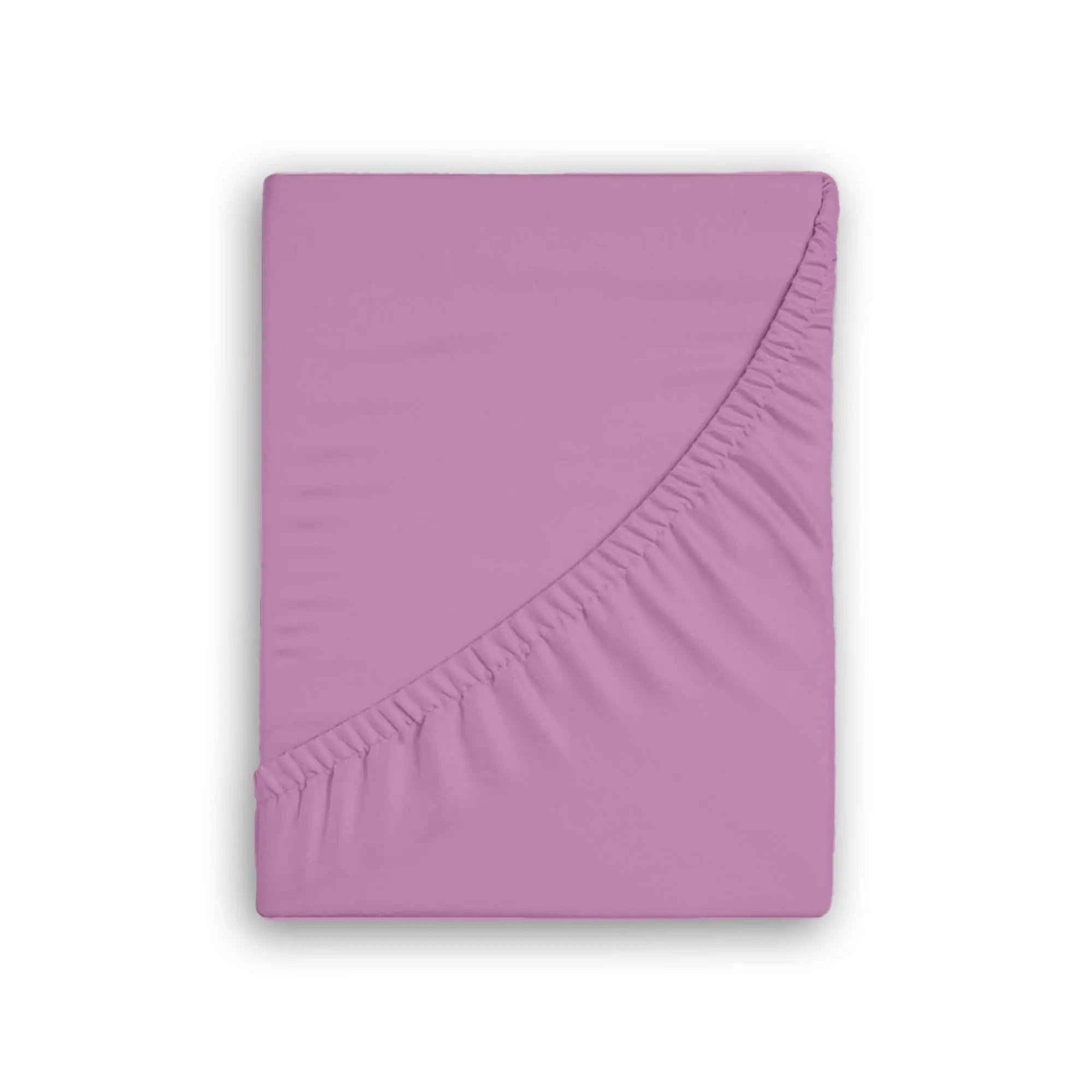 Set lenjerie de pat bumbac ranforce model uni roz [4]