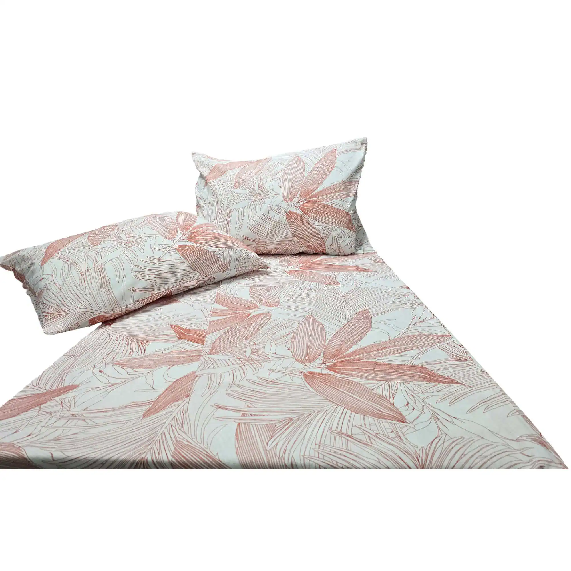 Set lenjerie bumbac standard model frunze stilizate personalizabila [5]