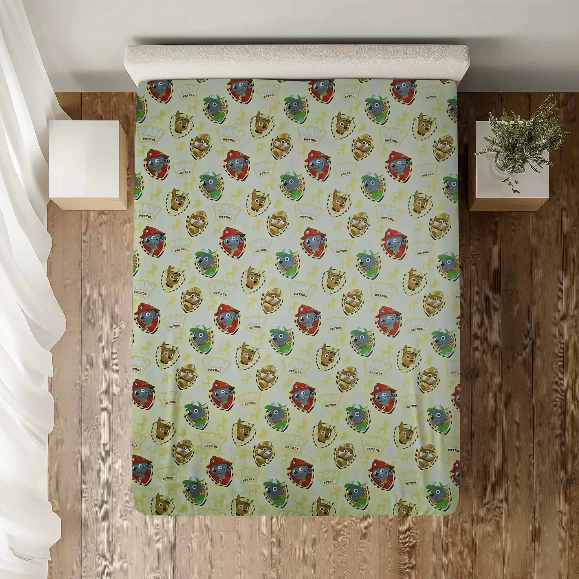 Set lenjerie bumbac standard model Paw Patrol personalizata [2]