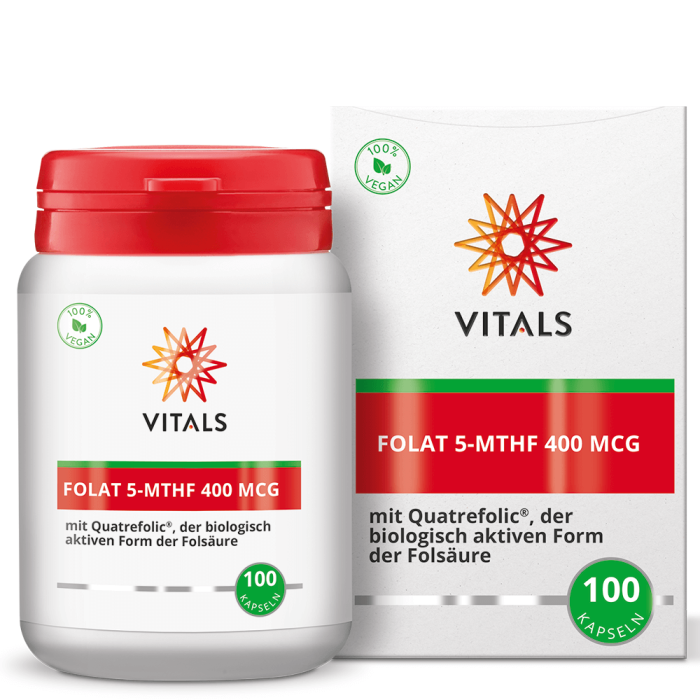 Folat 5-MTHF 400mcg 100 cps, Vitals [3]