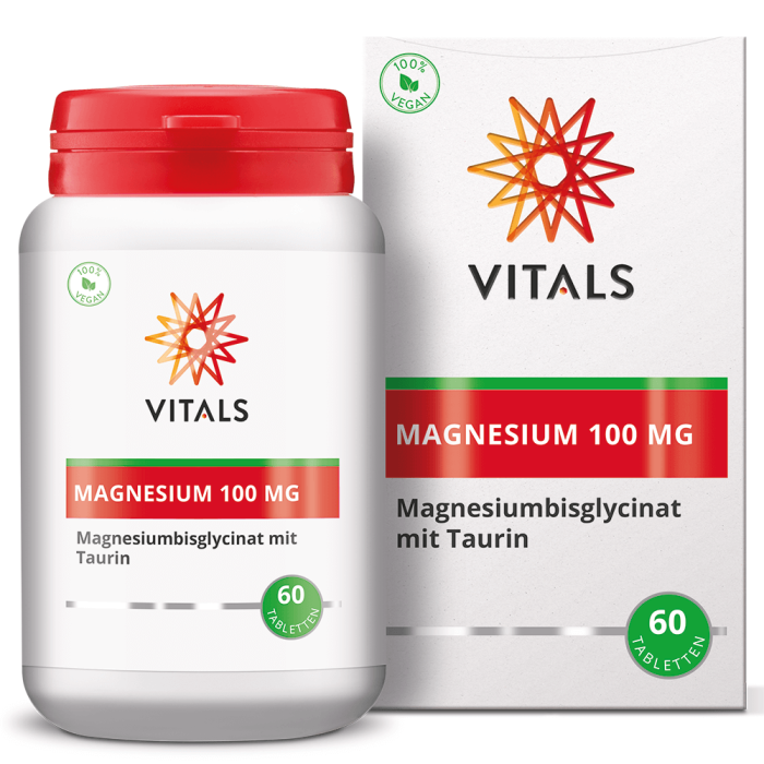 Magneziu bisglicinat cu taurina 100mg 60 tbl, Vitals [2]