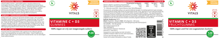 Vitamina C + D3 pentru copii 120 jeleuri, Vitals [2]