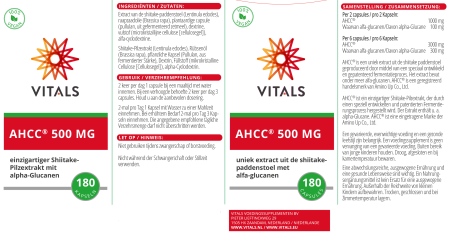 AHCC 180 capsule Vitals [3]