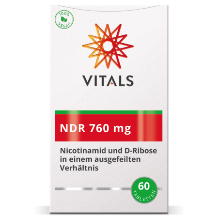NDR 760 mg – Nicotinamidă (Vitamina B3) și D-Riboză, 60 tablete, Vitals [1]