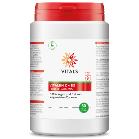 Produse pentru copii - Vitamina C + D3 pentru copii 60 jeleuri, Vitals