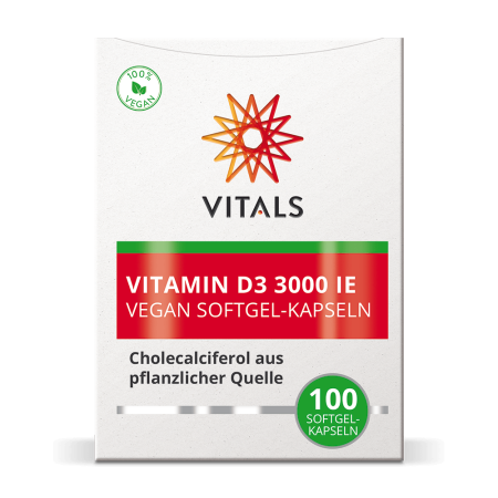 Vitamina D3 Vegan 3000 UI, 100 capsule moi, Vitals [1]