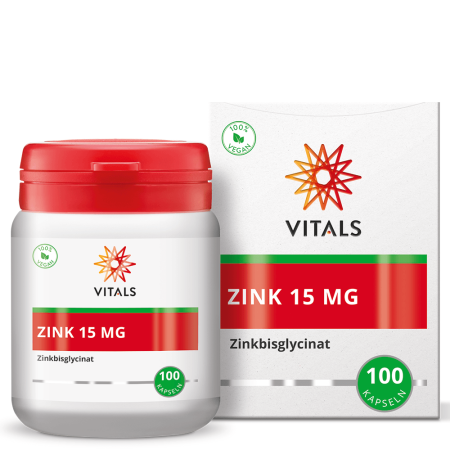 Zinc bisglicinat 15mg 100 cps, Vitals [2]