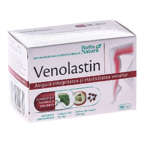 Suplimente alimentare - Venolastin 30cps Rotta Natura