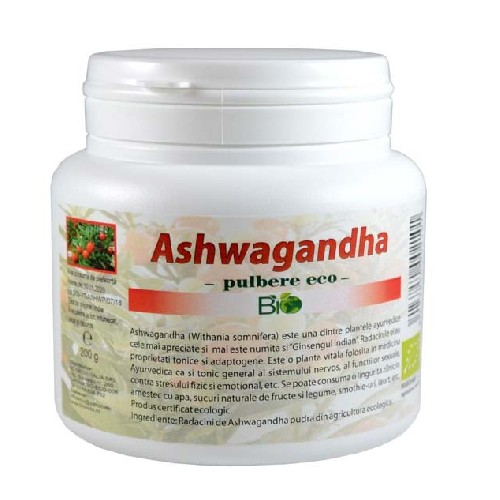 Suplimente alimentare - Pulbere Ashwagandha Eco 200gr Deco Italia