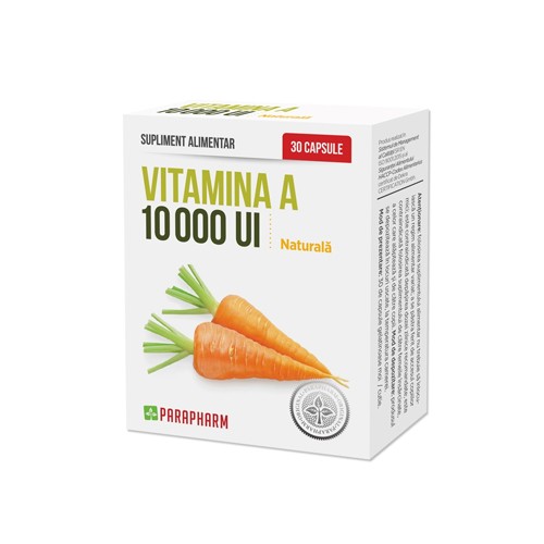 Vitamina A 10 000 Ui /30 cps Parapharm [1]