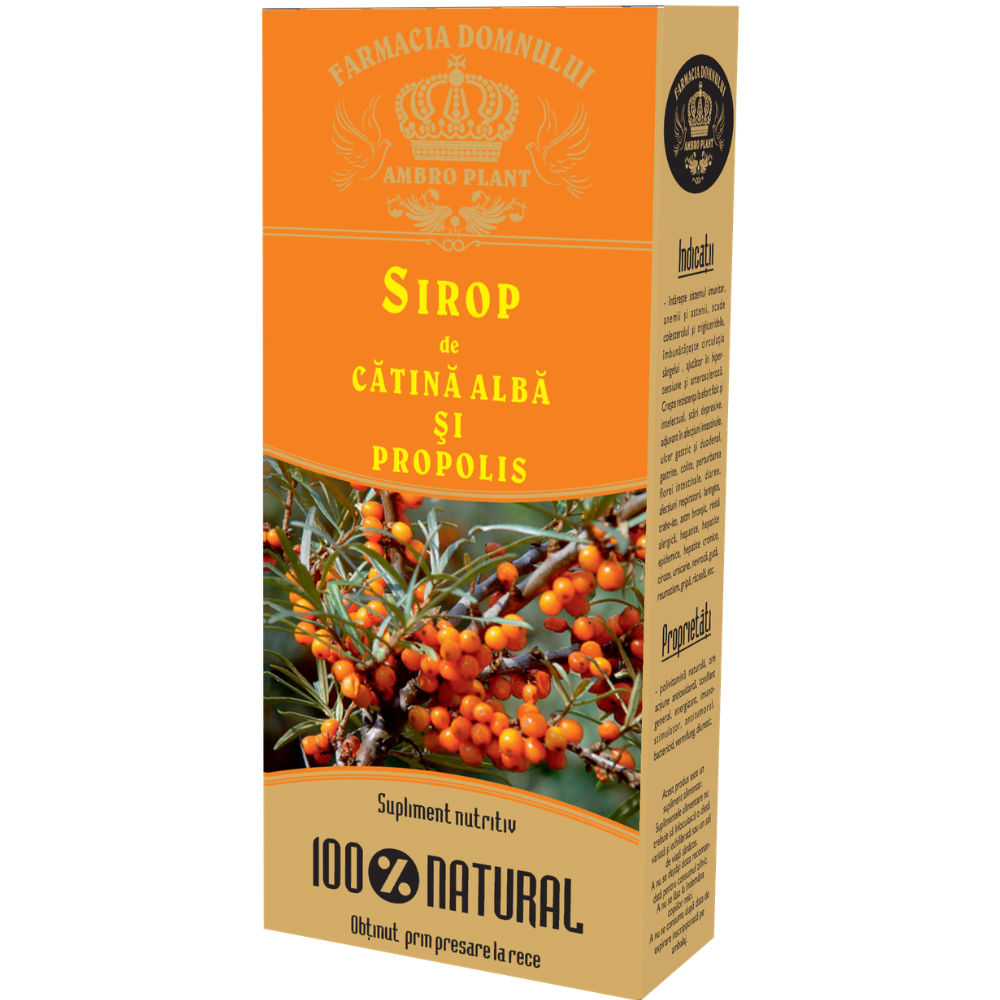 Alimente - Sirop Catina Alba si Propolis 500ml Ambro