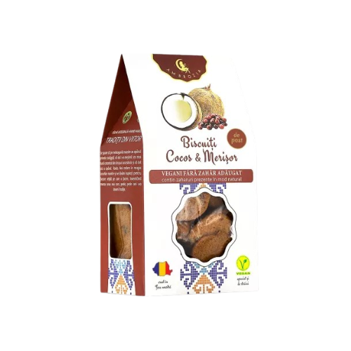 Alimente - Biscuiti Cocos si Merisor 130gr Ambrozia