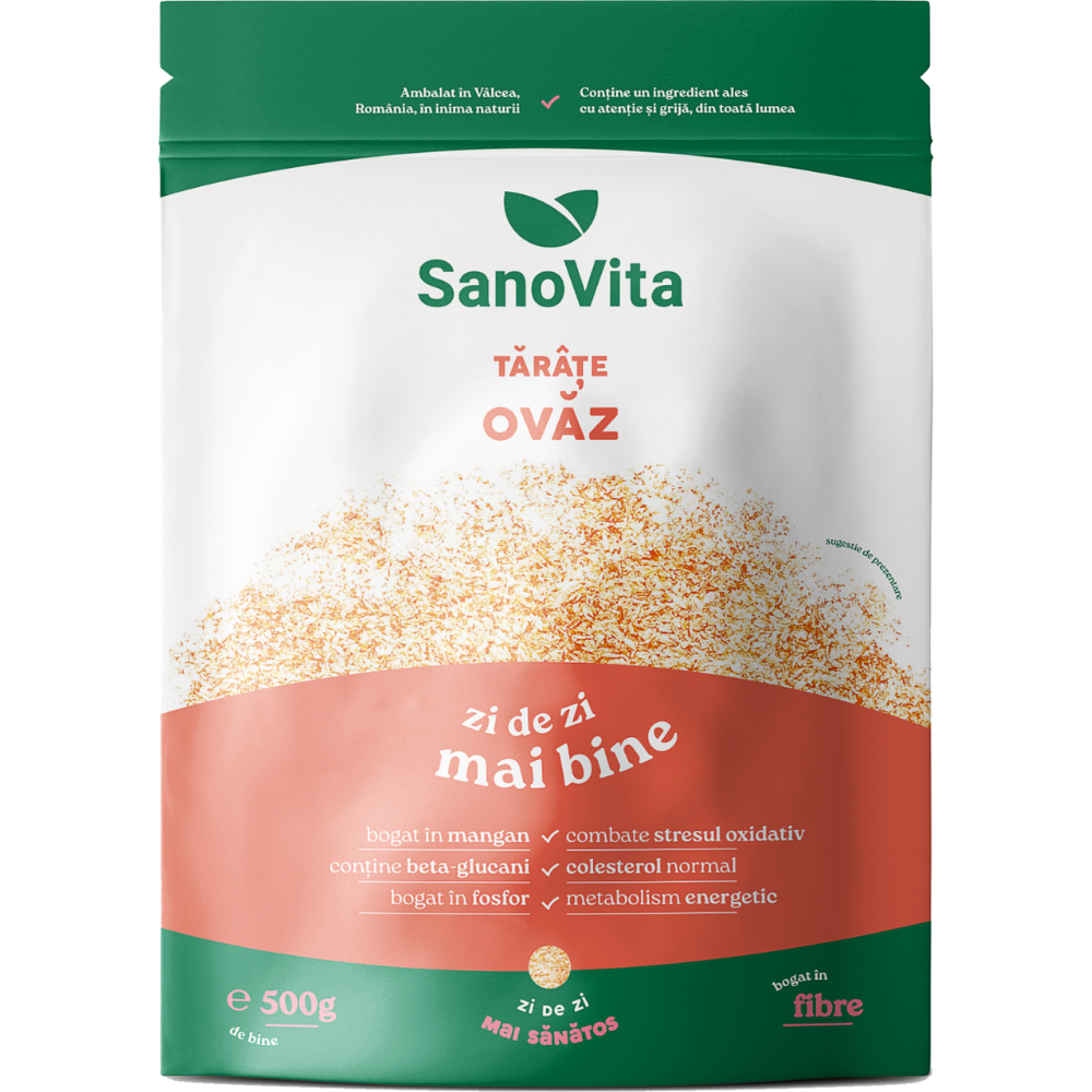 Cereale - Tarate de Ovaz 500gr Sanovita