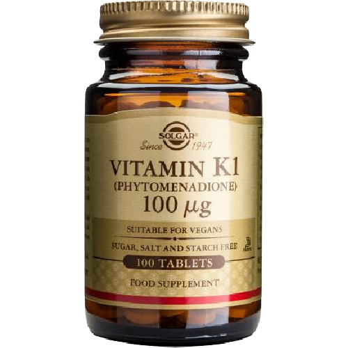 Produse naturiste - Vitamin K1 100mcg 100tab Solgar