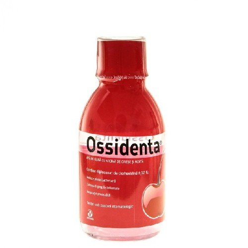 Apa de Gura Ossidenta Cirese + Menta 250ml Biofarm [2]