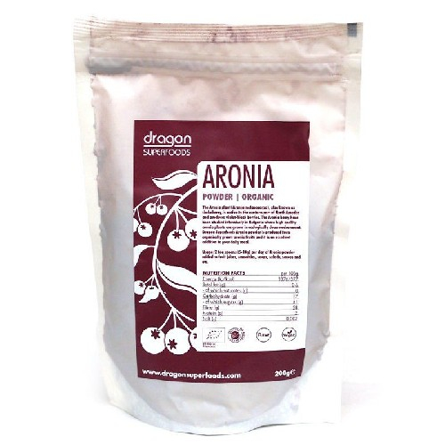 Aronia Pudra Raw Bio 200gr Dragon Superfoods [3]