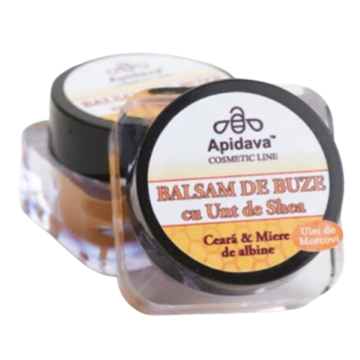 Balsam de Buze cu Unt de Shea, 10ml, Apidava [2]